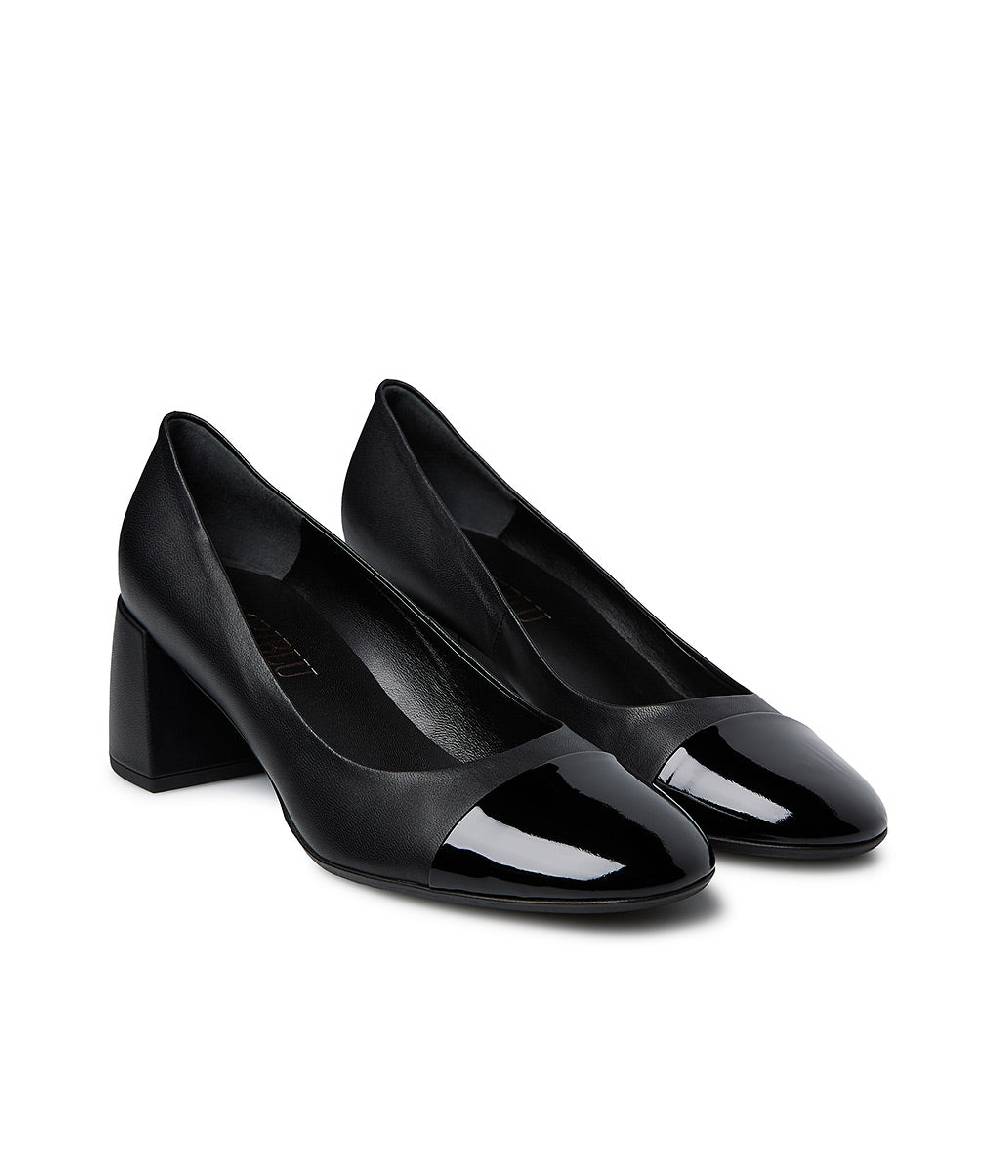 Loriblu Décolleté nappa nero e vernice Qualità Garantita