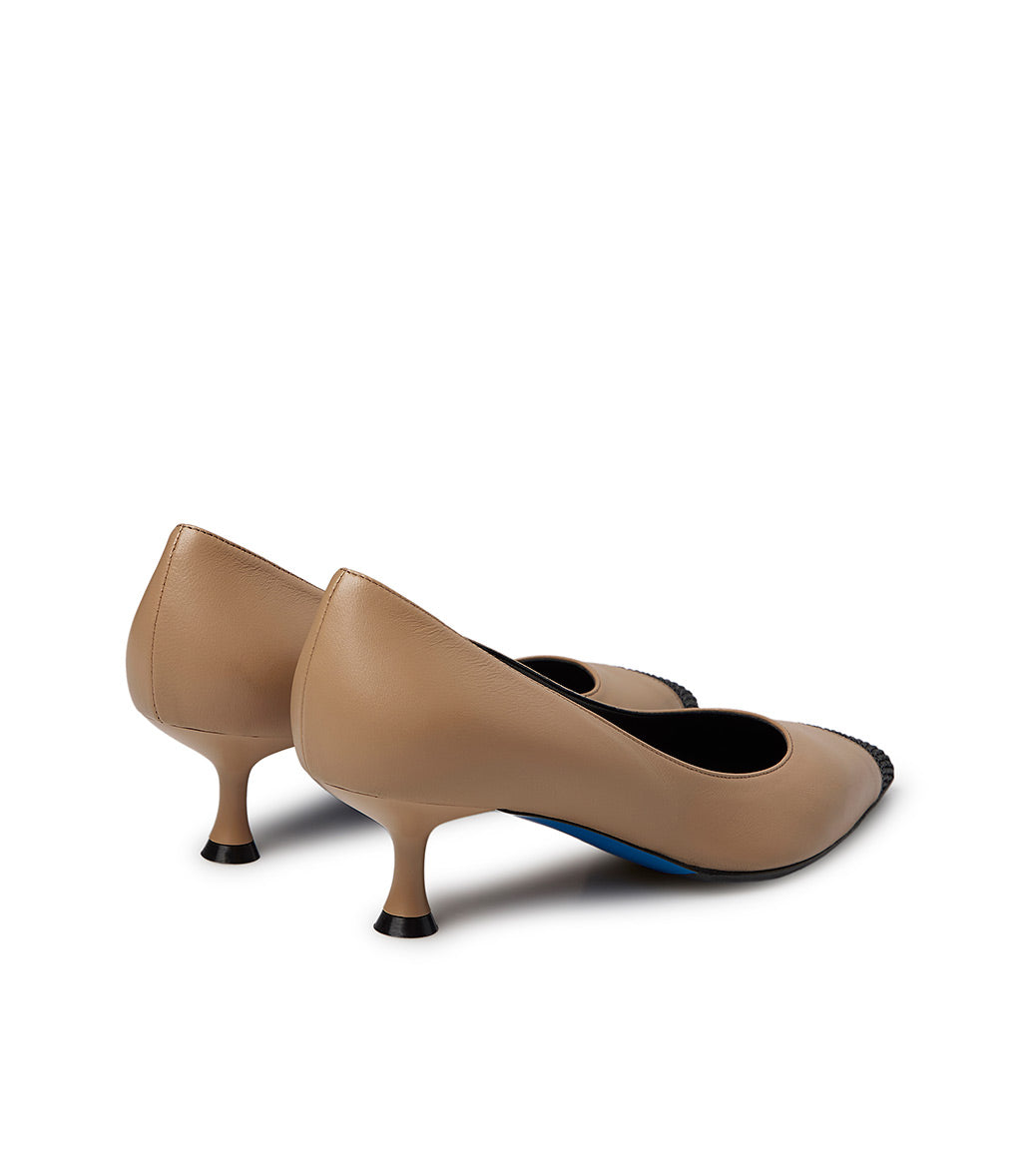 Loriblu Décolleté nappa crusca con cristalli Offerte esclusive