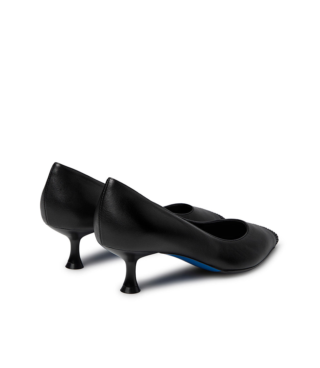 Loriblu Décolleté nappa nero con cristalli Sottocosto