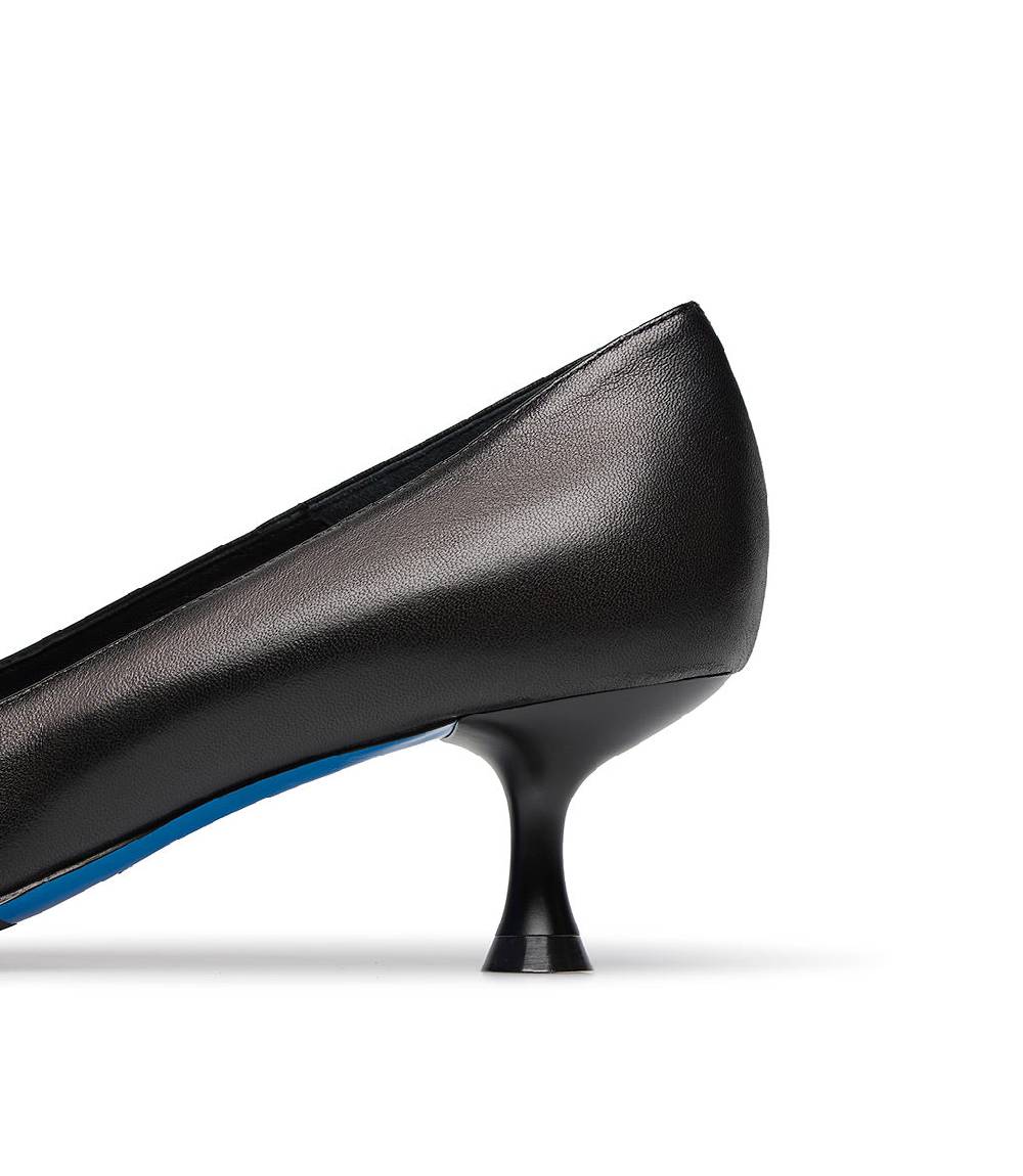 Loriblu Décolleté nappa nero con cristalli Sottocosto