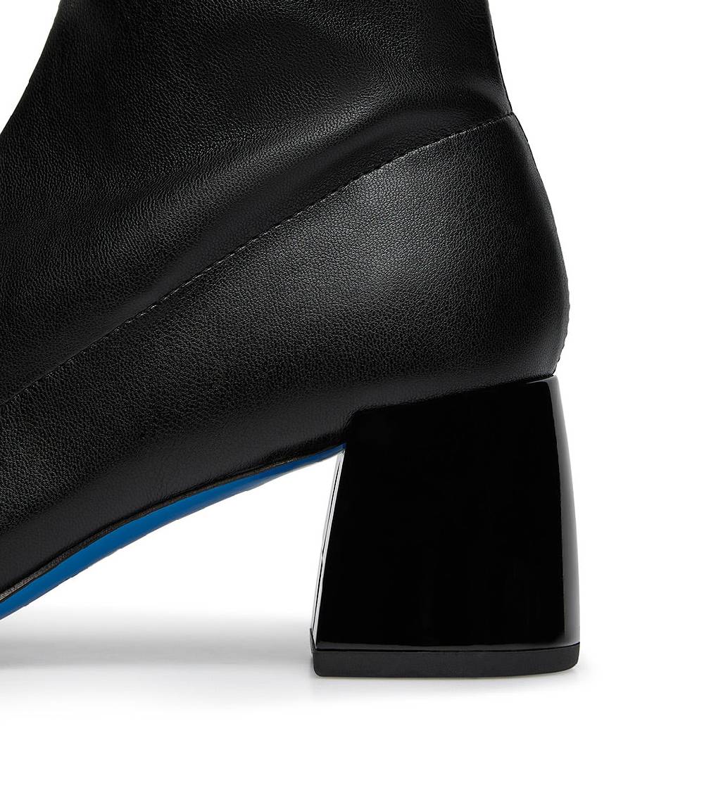Loriblu Stivaletto in pelle nera con dettagli in vernice Vendita Calda