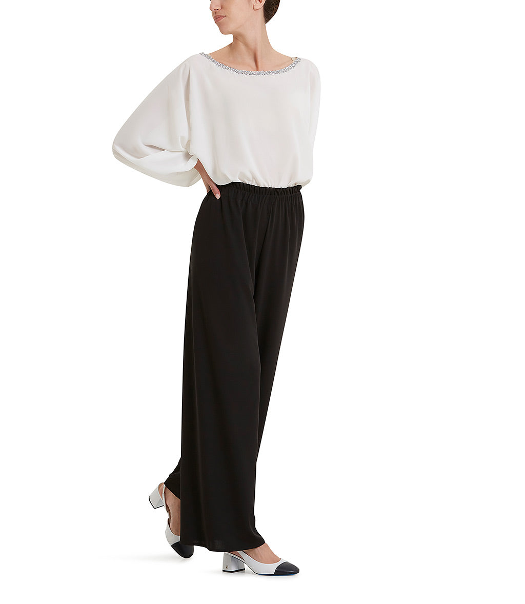Loriblu Blusa georgette bianca Negozi Online