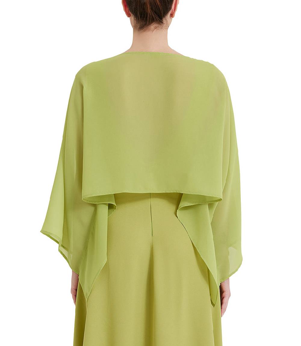 Loriblu Stola georgette verde acido Consegna Veloce