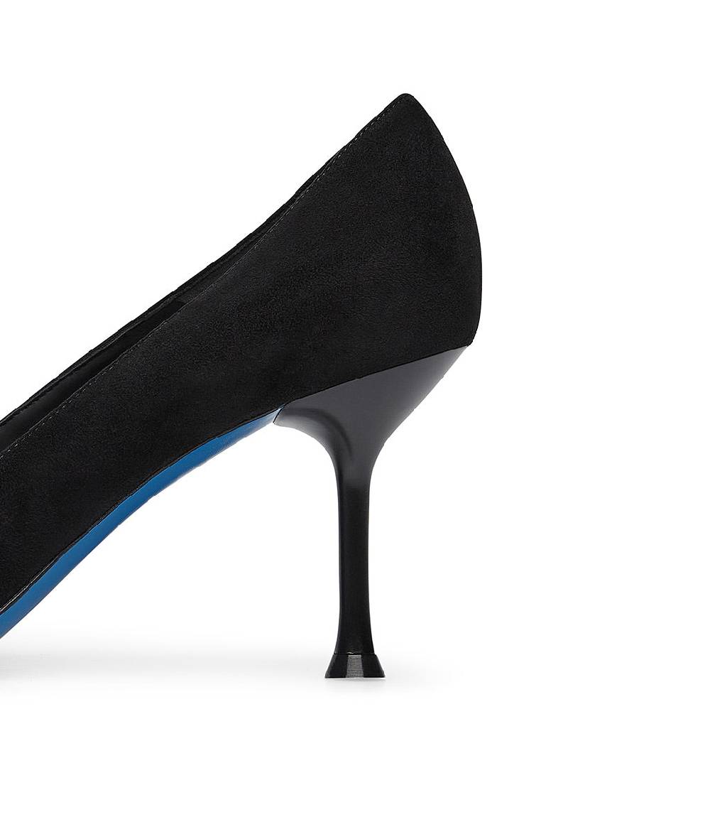Loriblu Decollete in camoscio nero Sconto