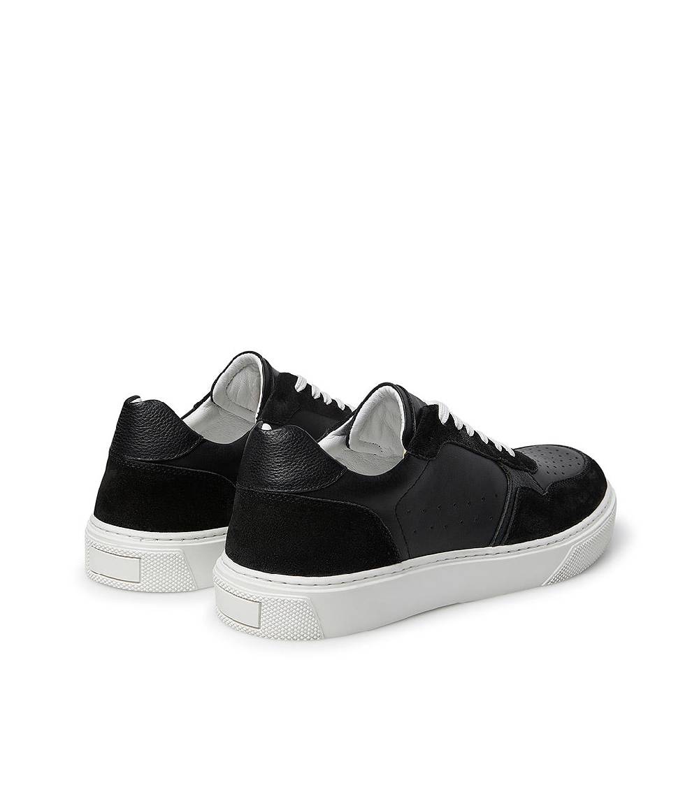 Loriblu Sneaker in pelle e camoscio nero Negozi Online