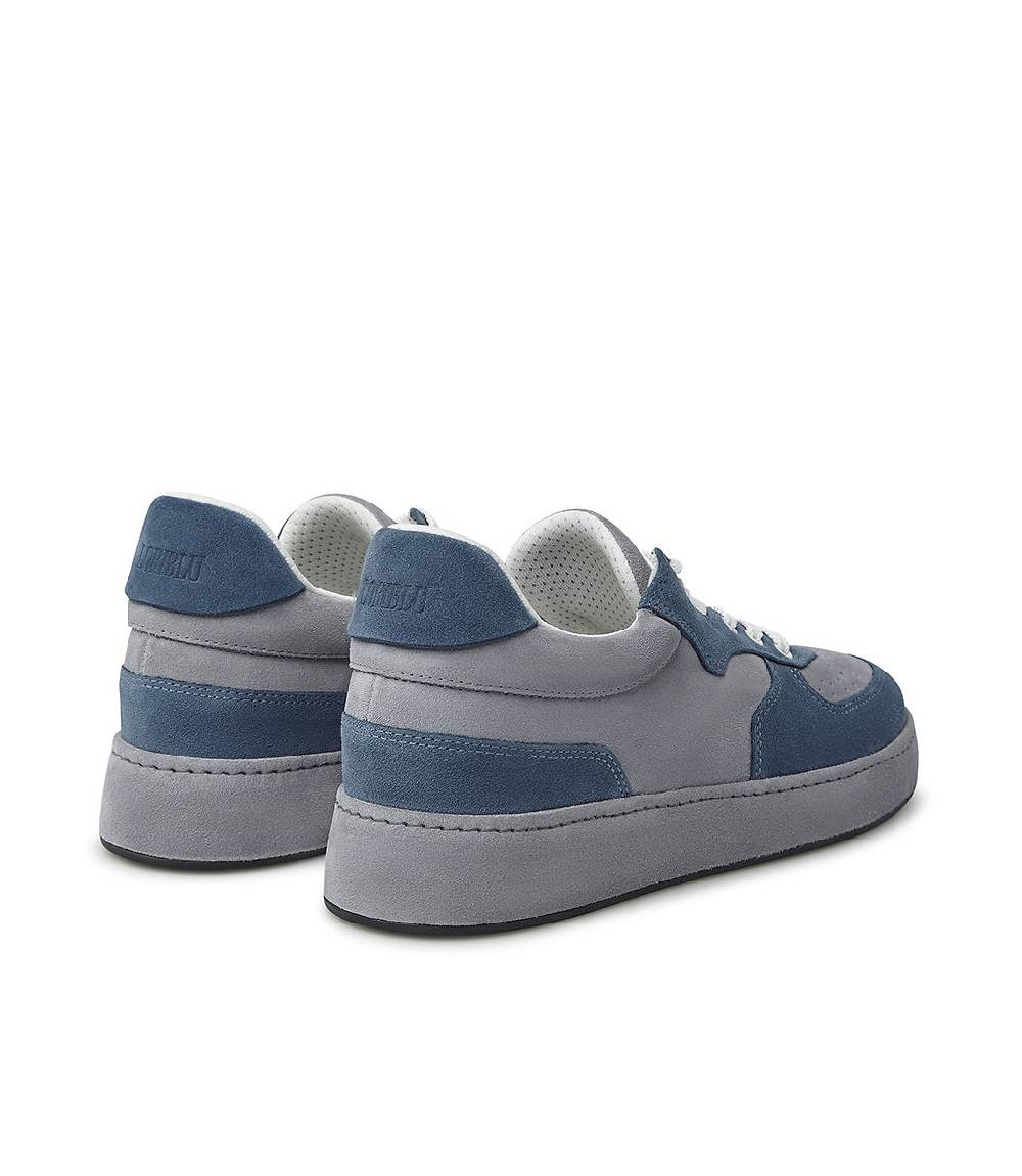 Loriblu Sneakers in pelle scamosciata blu e grigio Sottocosto