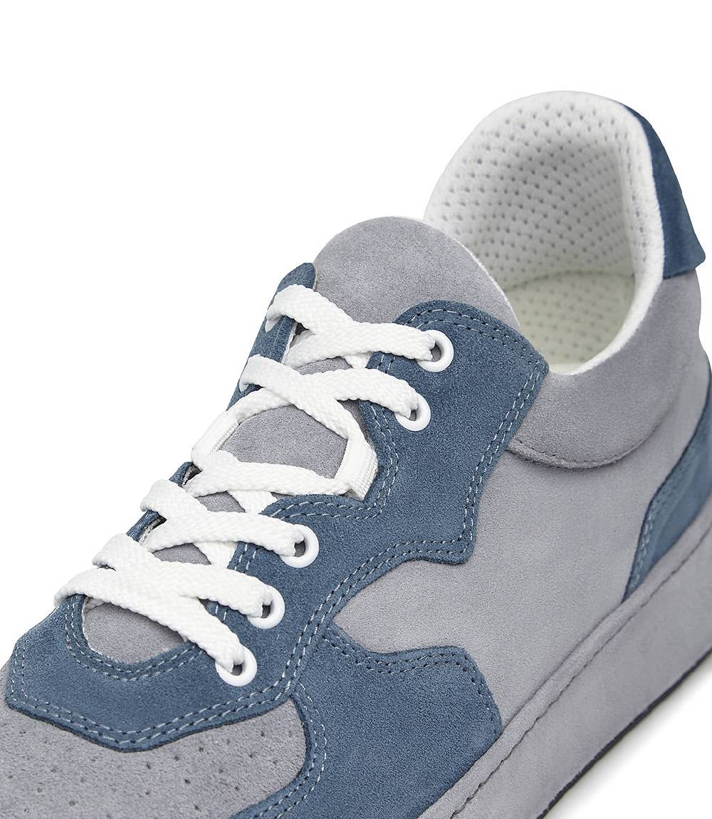 Loriblu Sneakers in pelle scamosciata blu e grigio Sottocosto