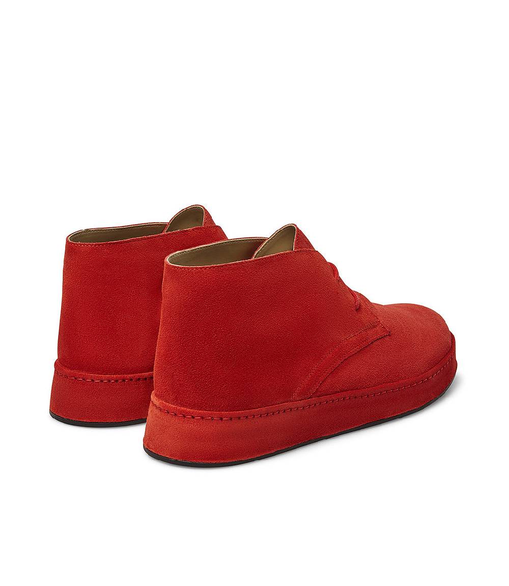Loriblu Polacchini in pelle scamosciata rossa Presa