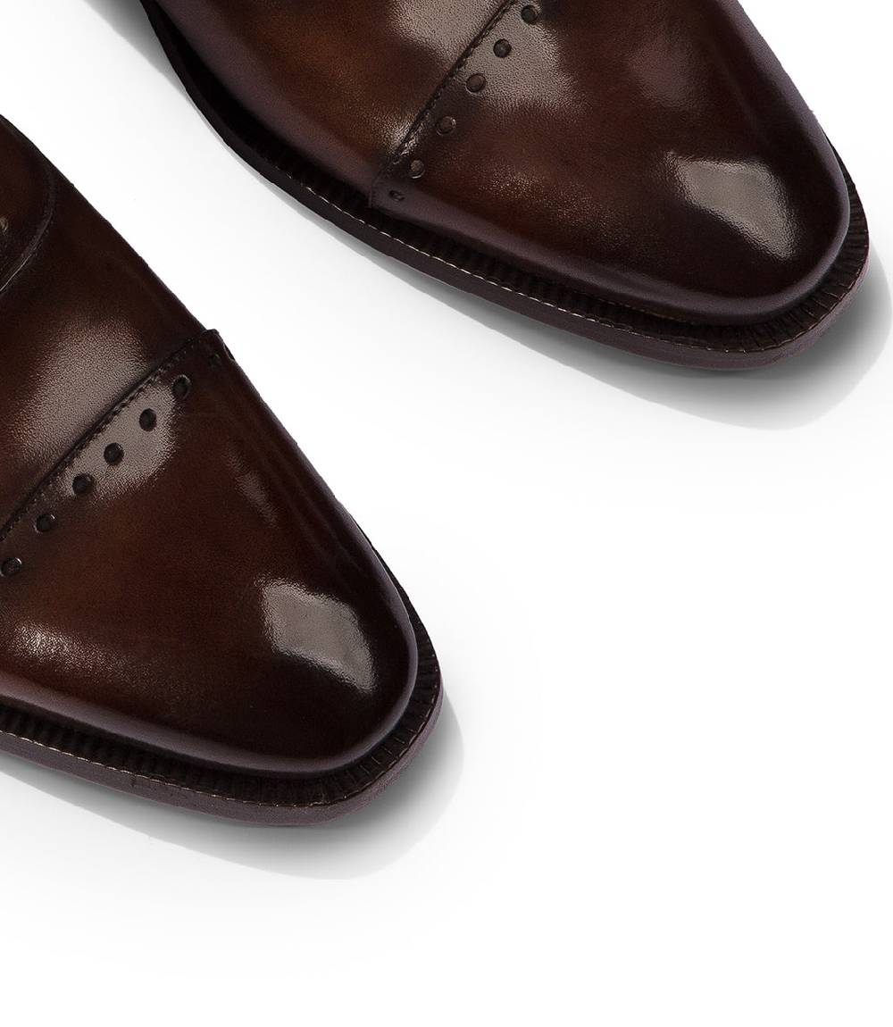 Loriblu Oxford in pelle marrone brogue Negozio