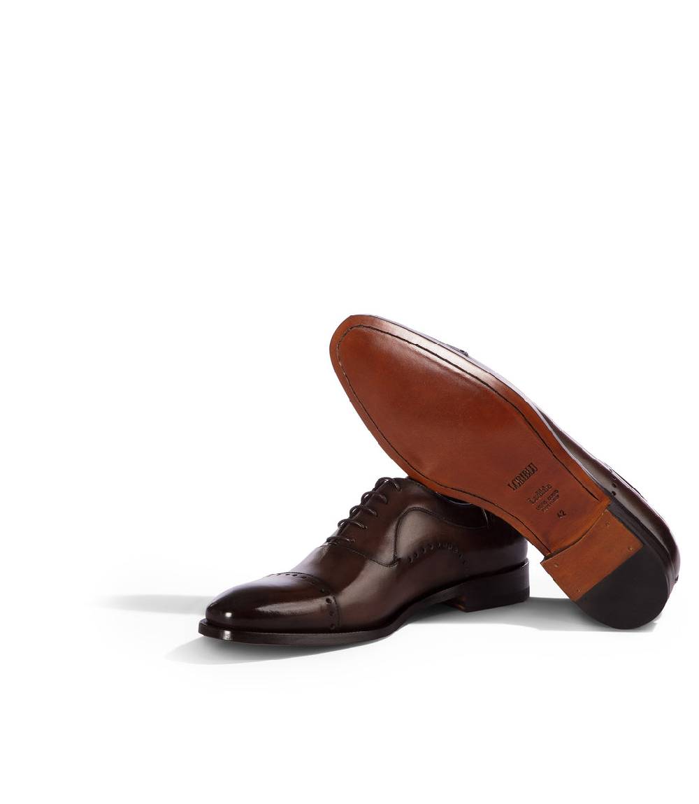 Loriblu Oxford in pelle marrone brogue Negozio