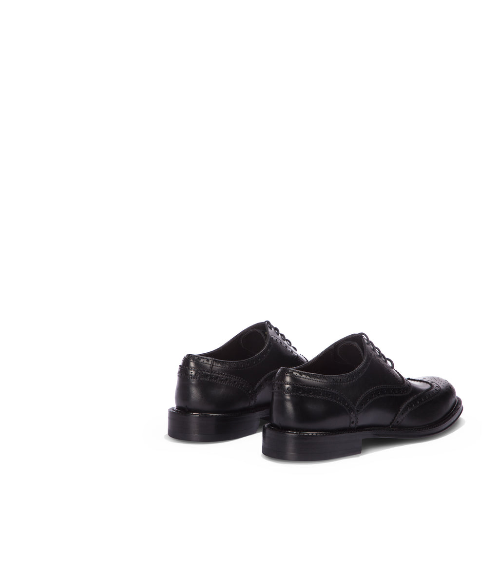 Loriblu Oxford brogue in pelle nera Nuovo
