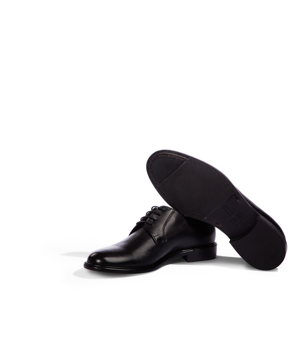 Loriblu Stringate derby in pelle nera Spedizione Gratuita