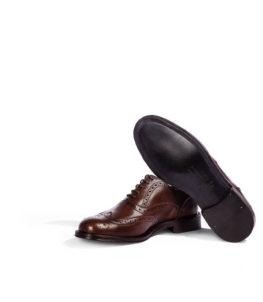 Loriblu Stringate oxford in pelle brogue marrone Soddisfazione Garantita