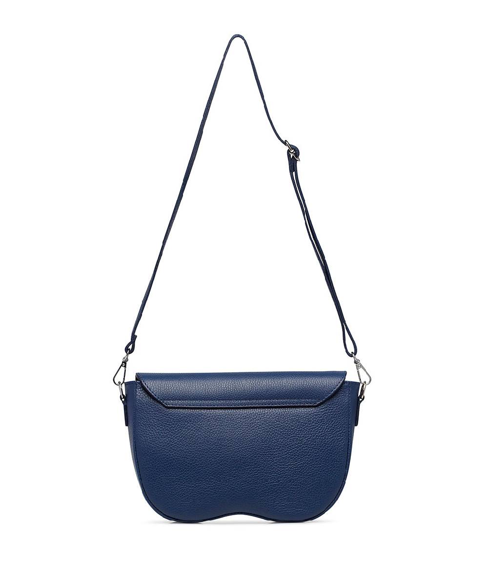 Loriblu Borsa a tracolla in pelle blu testurizzata Affare Del Giorno