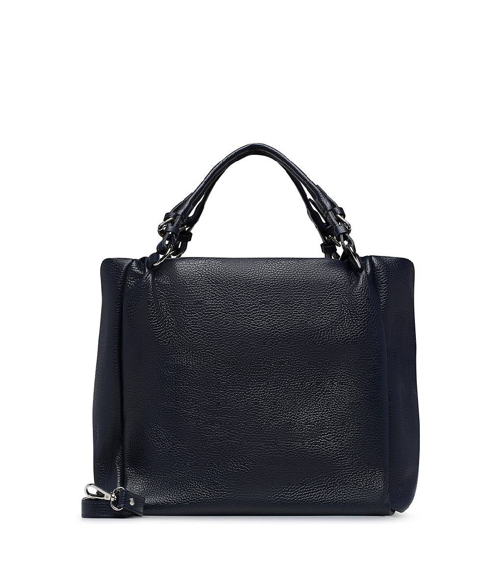 Loriblu Borsa in pelle martellata blu Prezzo Ridotto