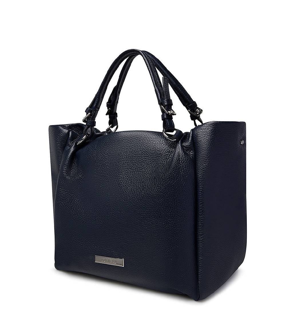 Loriblu Borsa in pelle martellata blu Prezzo Ridotto