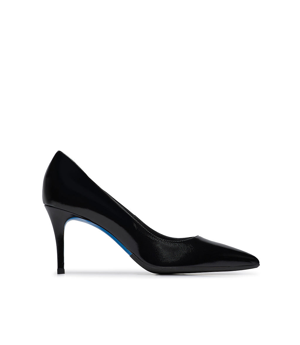 Loriblu Décolleté in pelle lucida nero