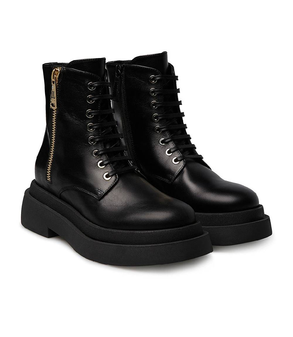 Loriblu Anfibi in vitello nero Moda