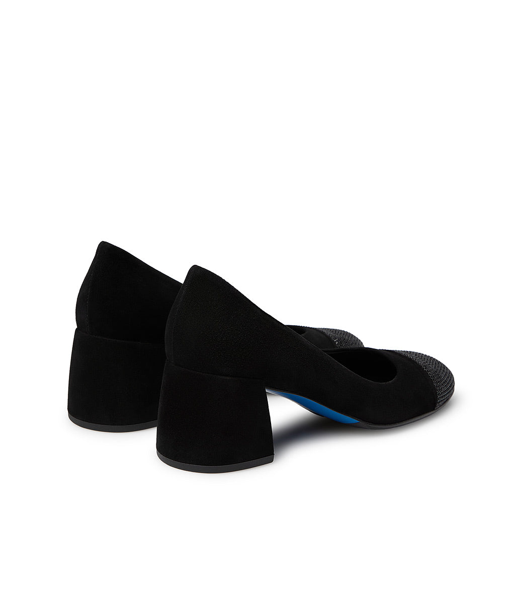 Loriblu Décolleté in camoscio nero con cristalli Vendita