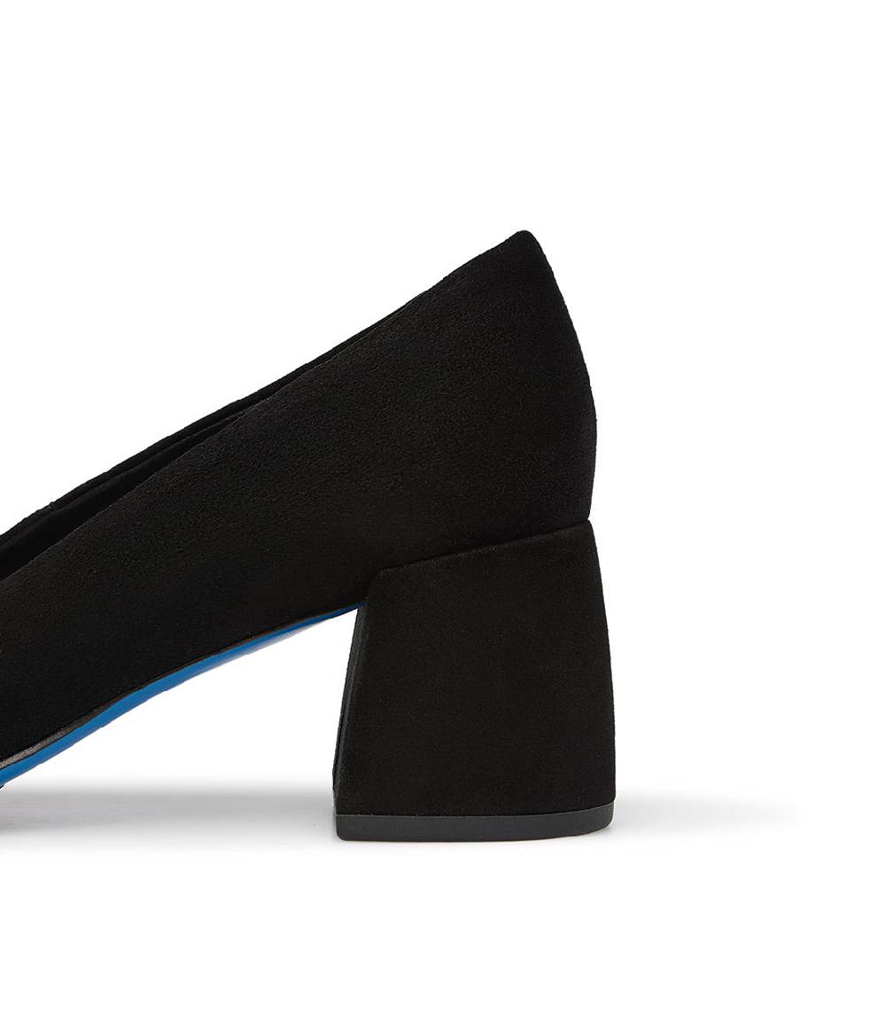Loriblu Décolleté in camoscio nero con cristalli Vendita