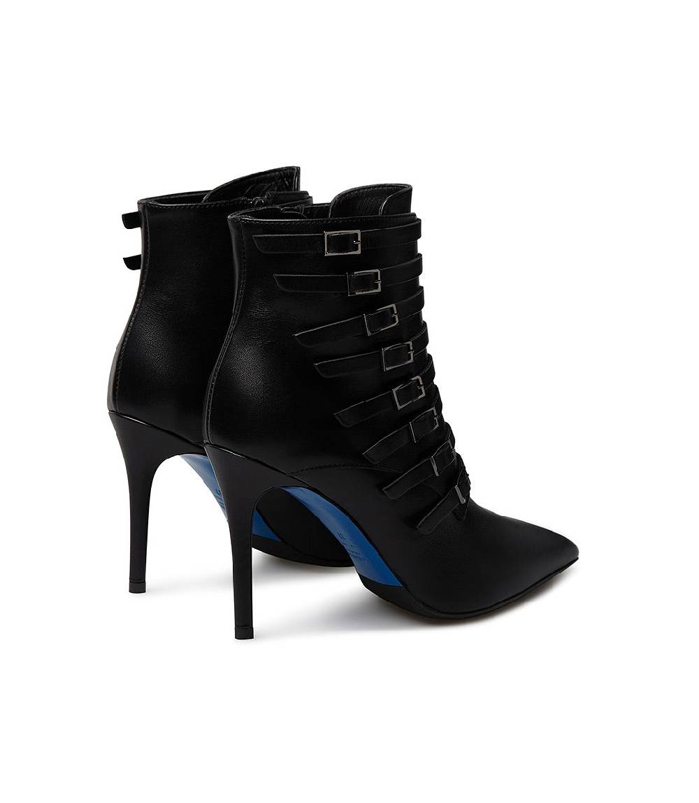Loriblu Stivaletto in nappa nera con cinturini Shopping Online
