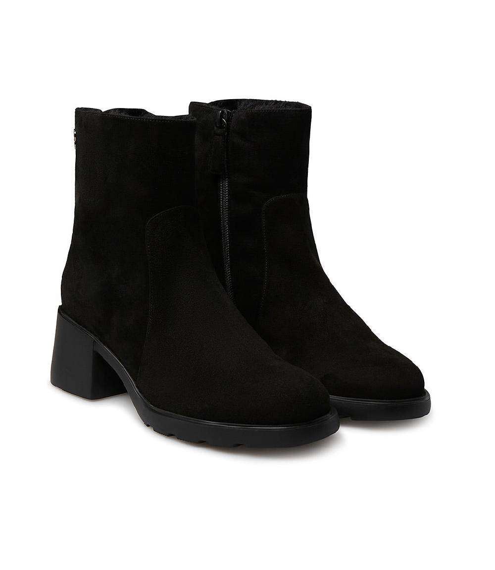 Loriblu Stivaletto in camoscio con fodera shearling Sottocosto