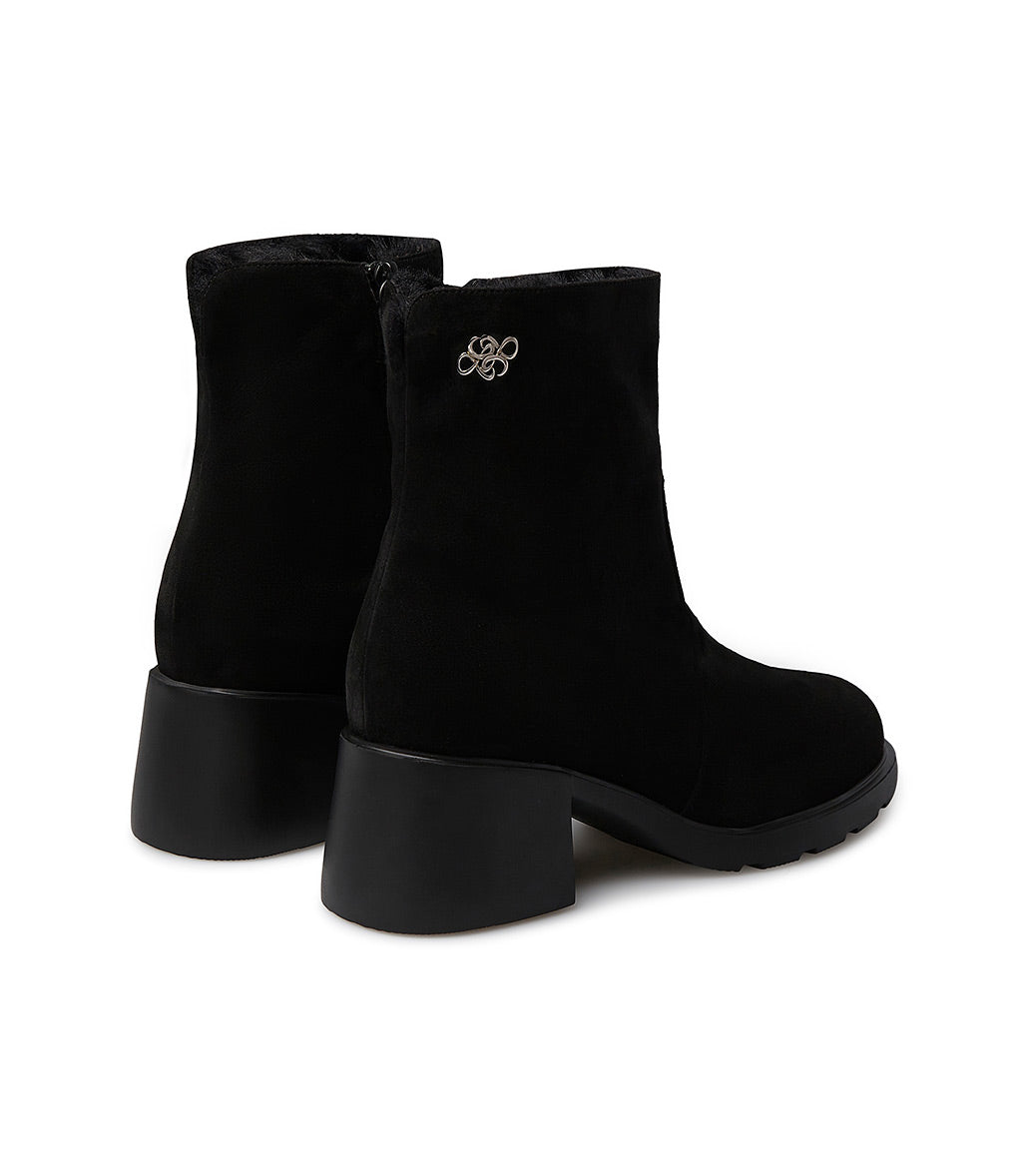 Loriblu Stivaletto in camoscio con fodera shearling Sottocosto