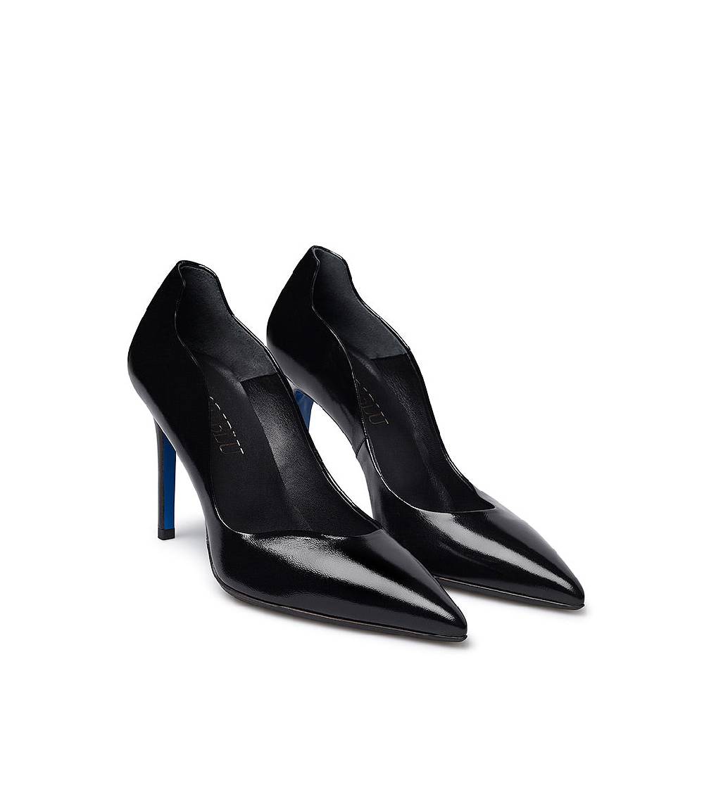 Loriblu Décolleté onda in pelle lucida nera Offerta