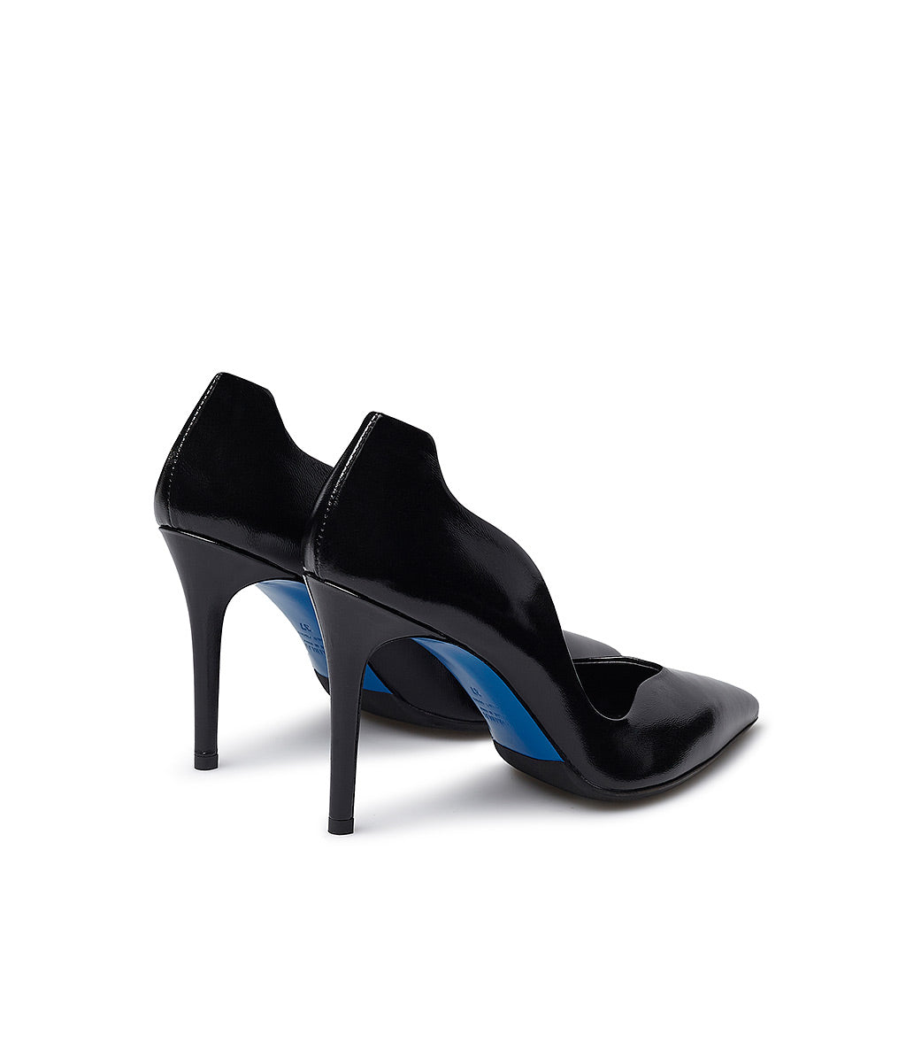 Loriblu Décolleté onda in pelle lucida nera Offerta
