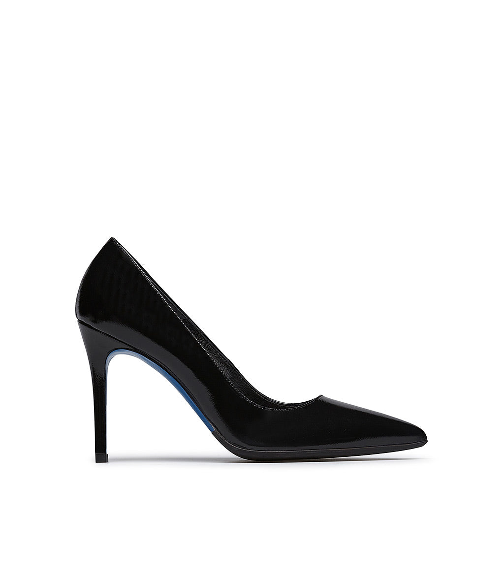 Loriblu Décolleté in pelle lucida nero