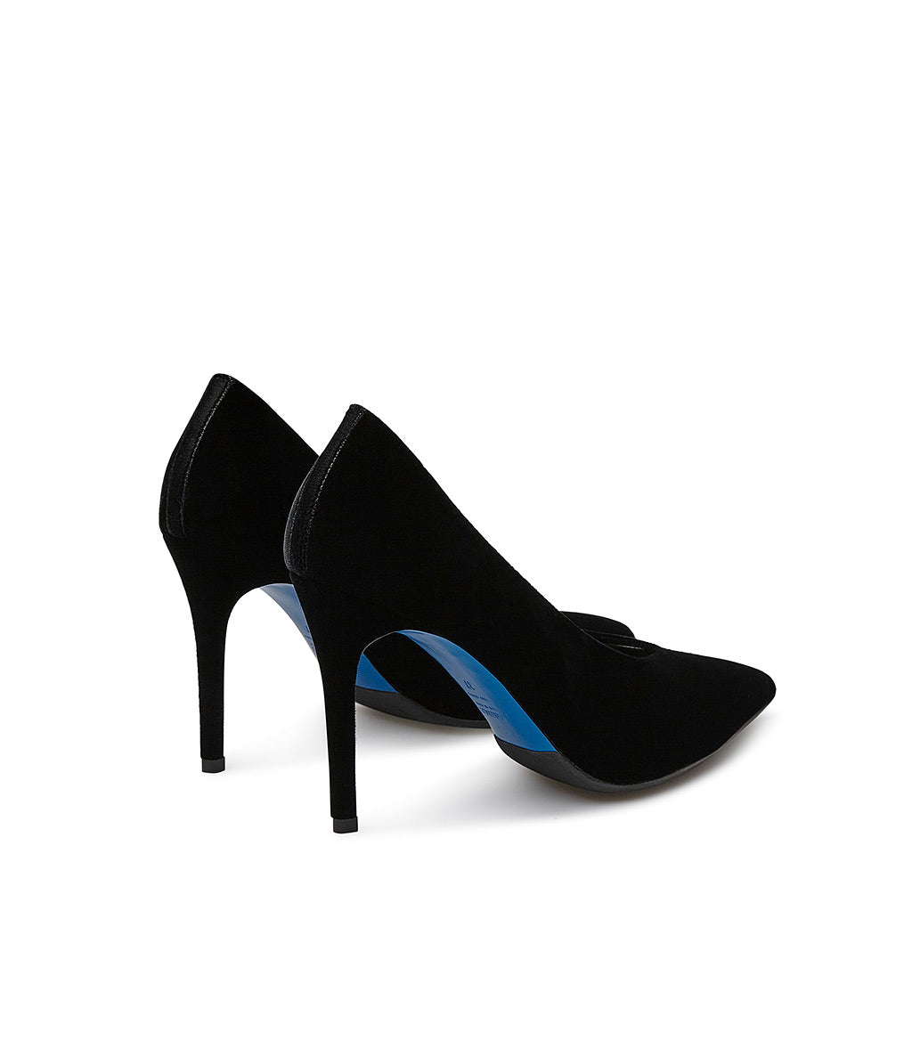 Loriblu Décolleté in velluto nero Vendita Economica