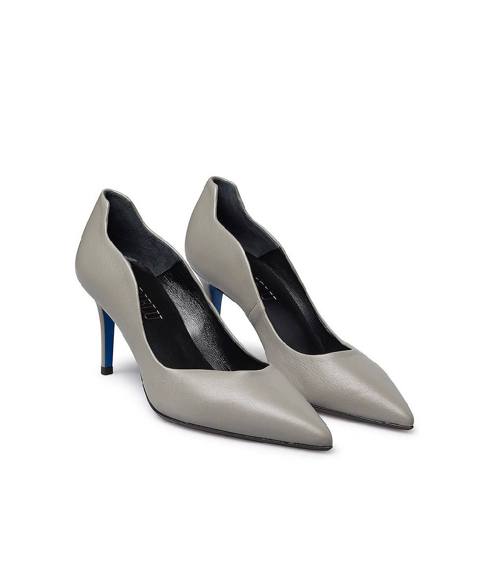 Loriblu Décolleté onda in nappa grigio Qualità Garantita
