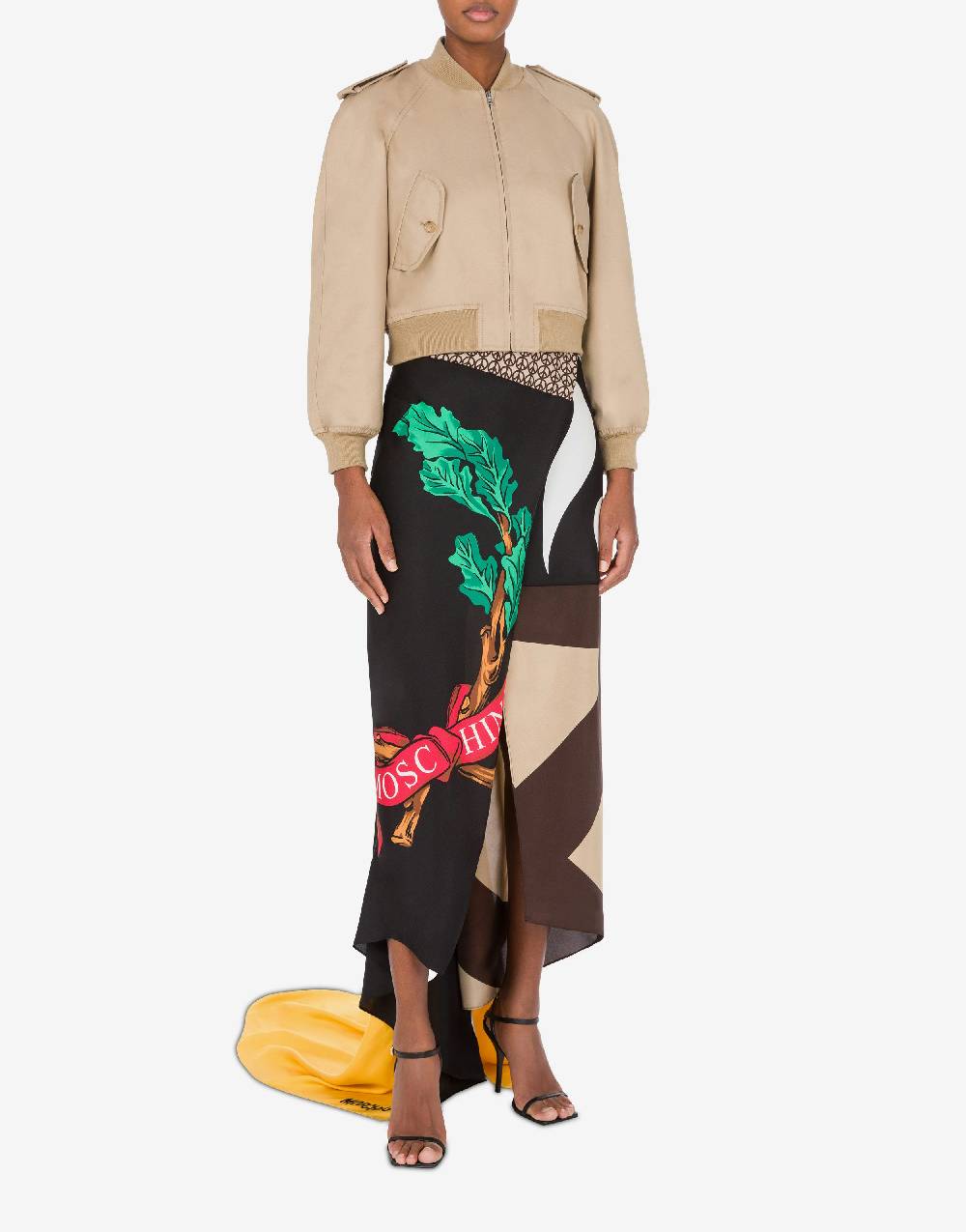 Love Moschino Bomber in gabardina 100% Shrunk In Linea