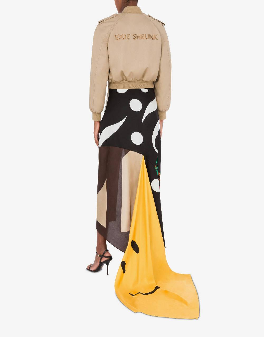 Love Moschino Bomber in gabardina 100% Shrunk In Linea