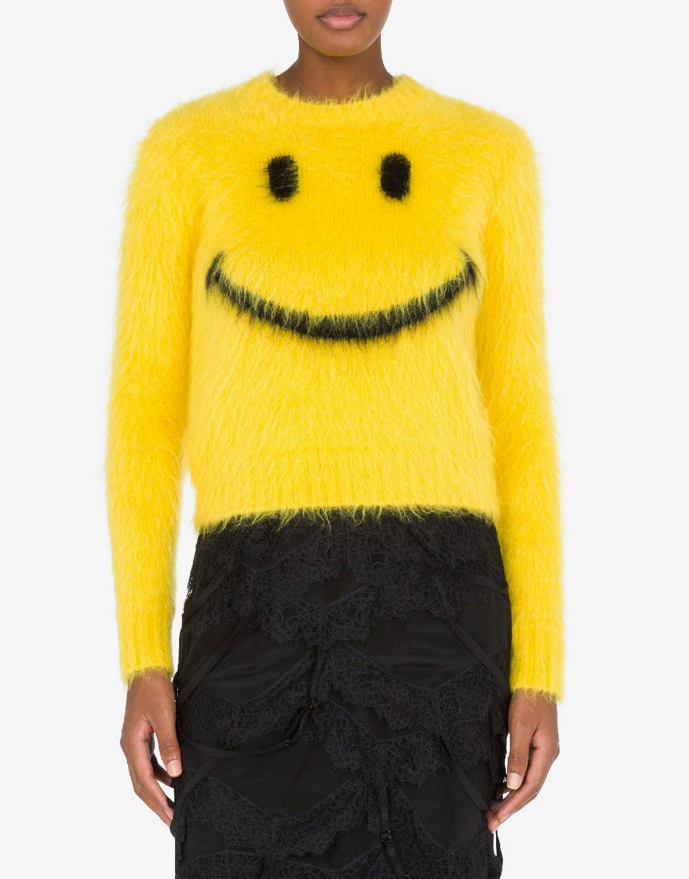 Love Moschino Pullover in mohair garzato Smiley Qualità
