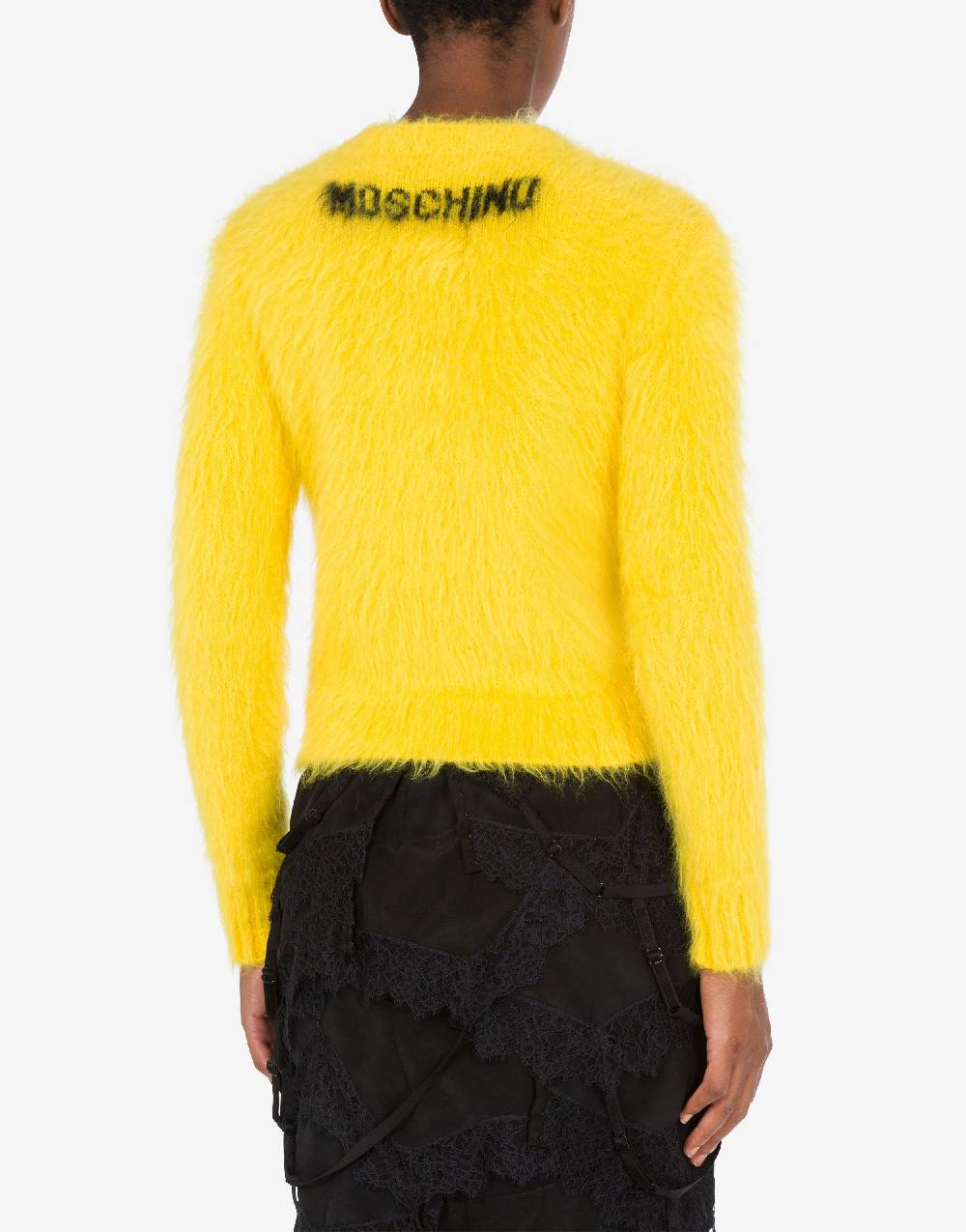 Love Moschino Pullover in mohair garzato Smiley Qualità