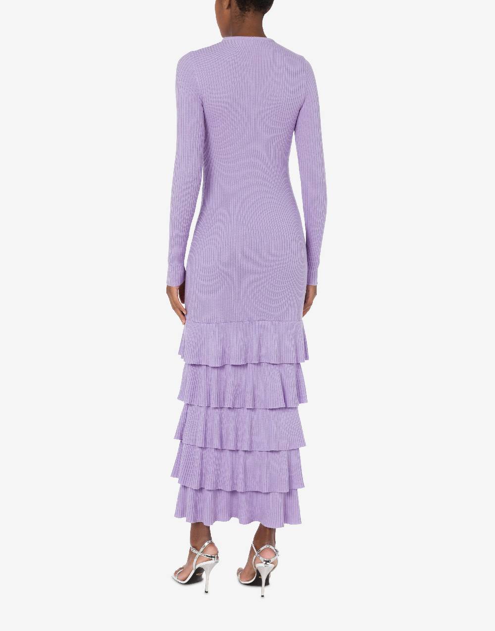 Love Moschino Abito in lana con ruches Vendita