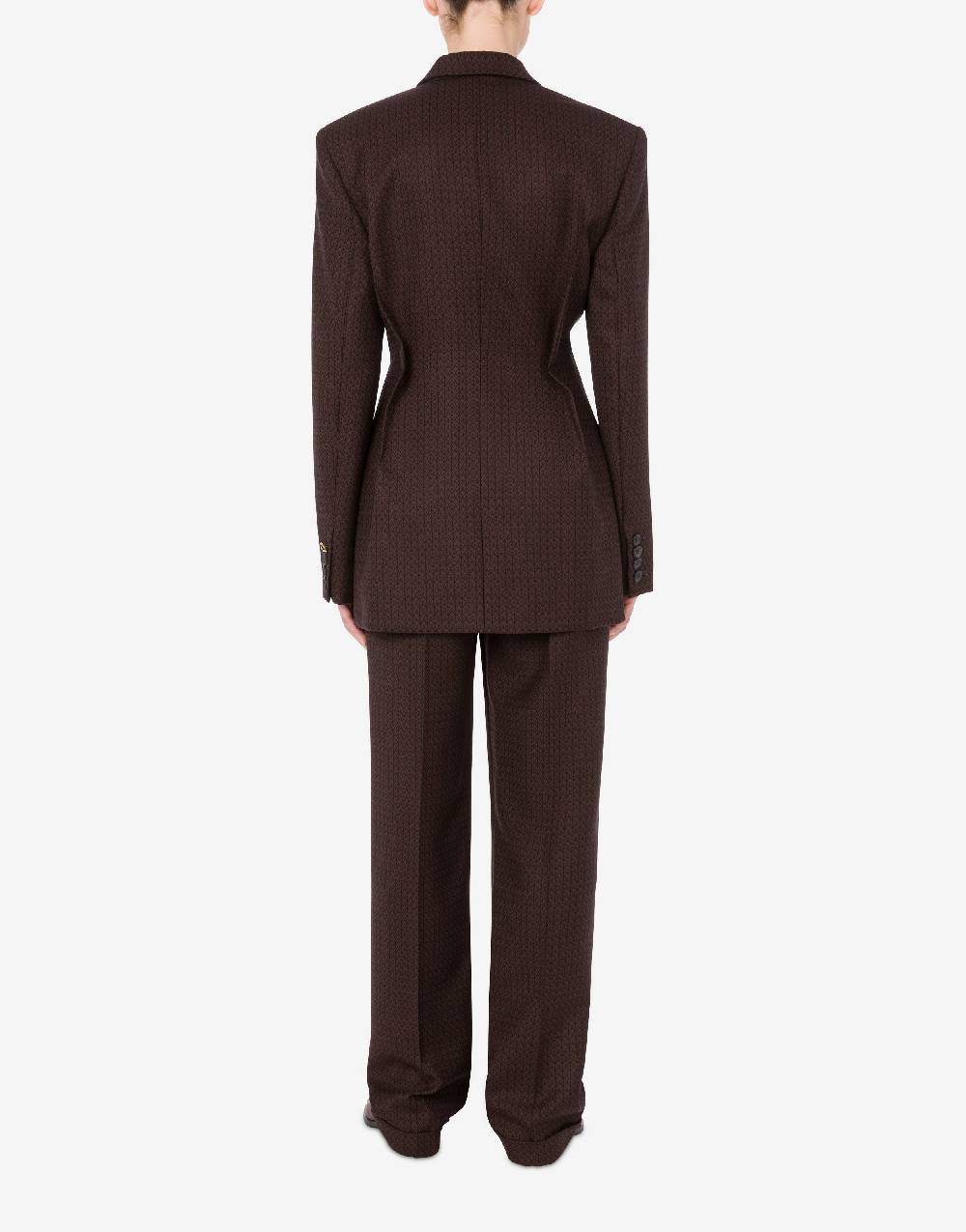 Love Moschino Giacca in lana jacquard Peace Spedizione Gratuita