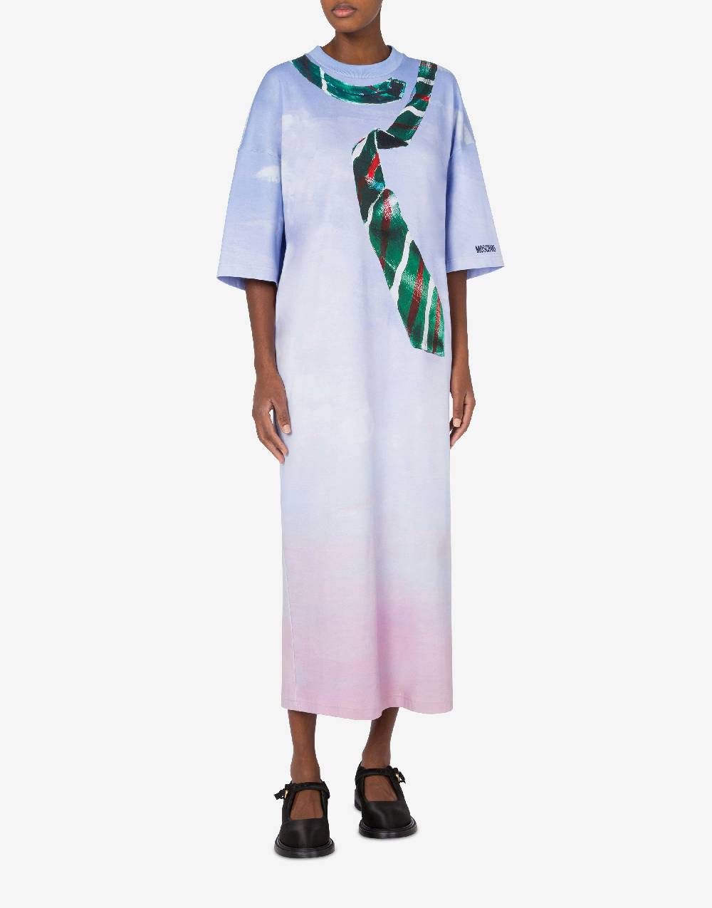 Love Moschino Abito in interlock di cotone In The Cloud Pezzi Unici
