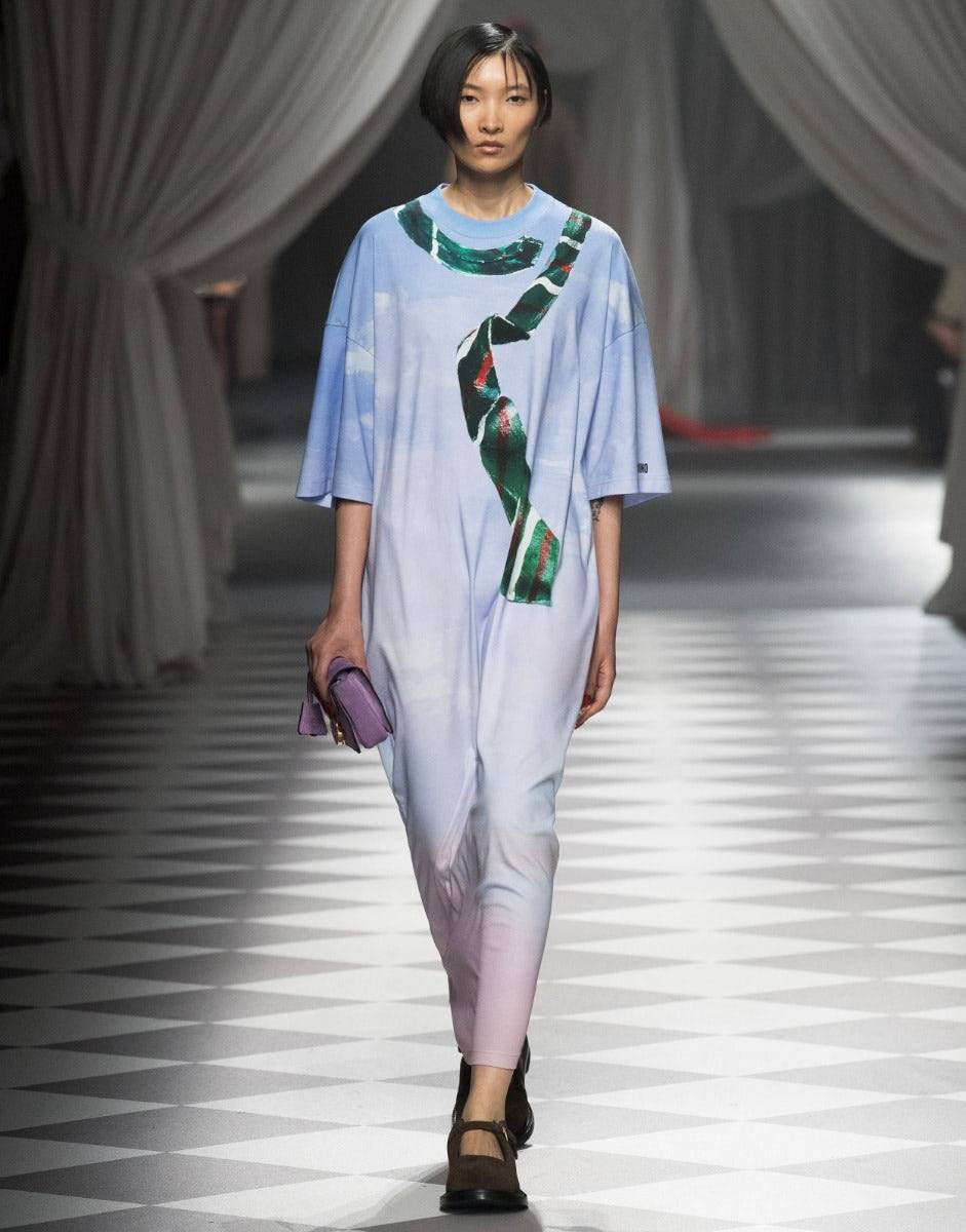 Love Moschino Abito in interlock di cotone In The Cloud Pezzi Unici