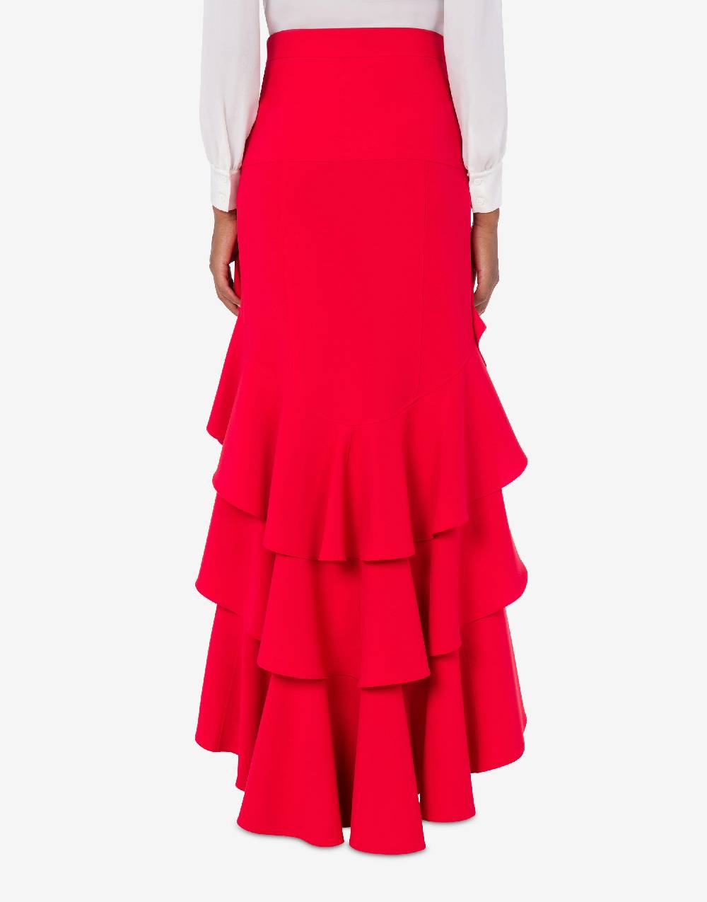 Love Moschino Gonna in crêpe con ruches Negozi Online
