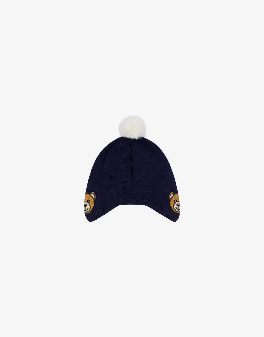 Love Moschino Cappello in maglia Moschino Teddy Bear Sconto