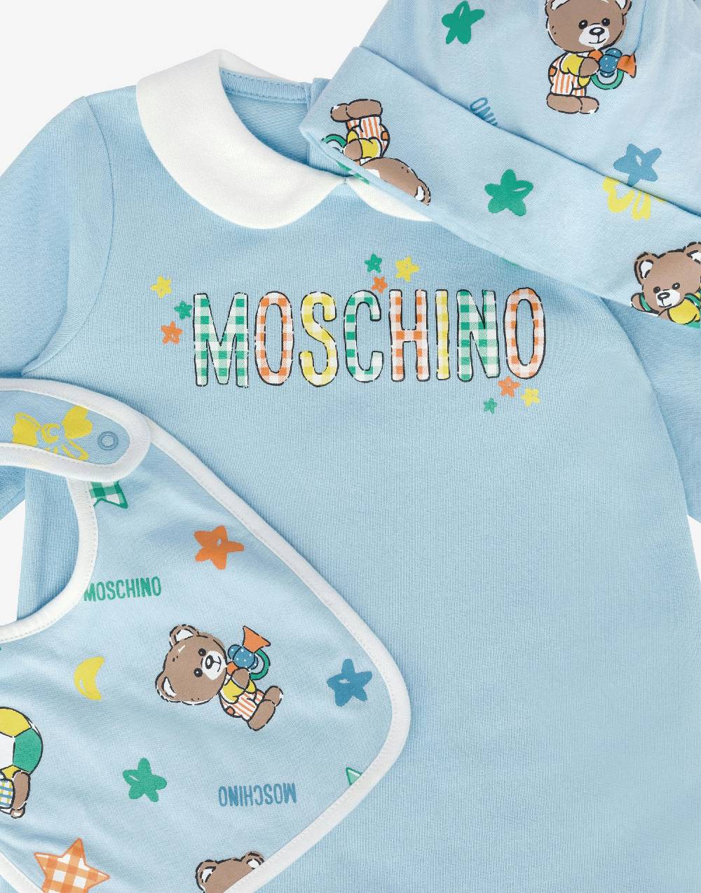Love Moschino Set tutina, cappello e bavaglino Baby Teddy Bear Offerta