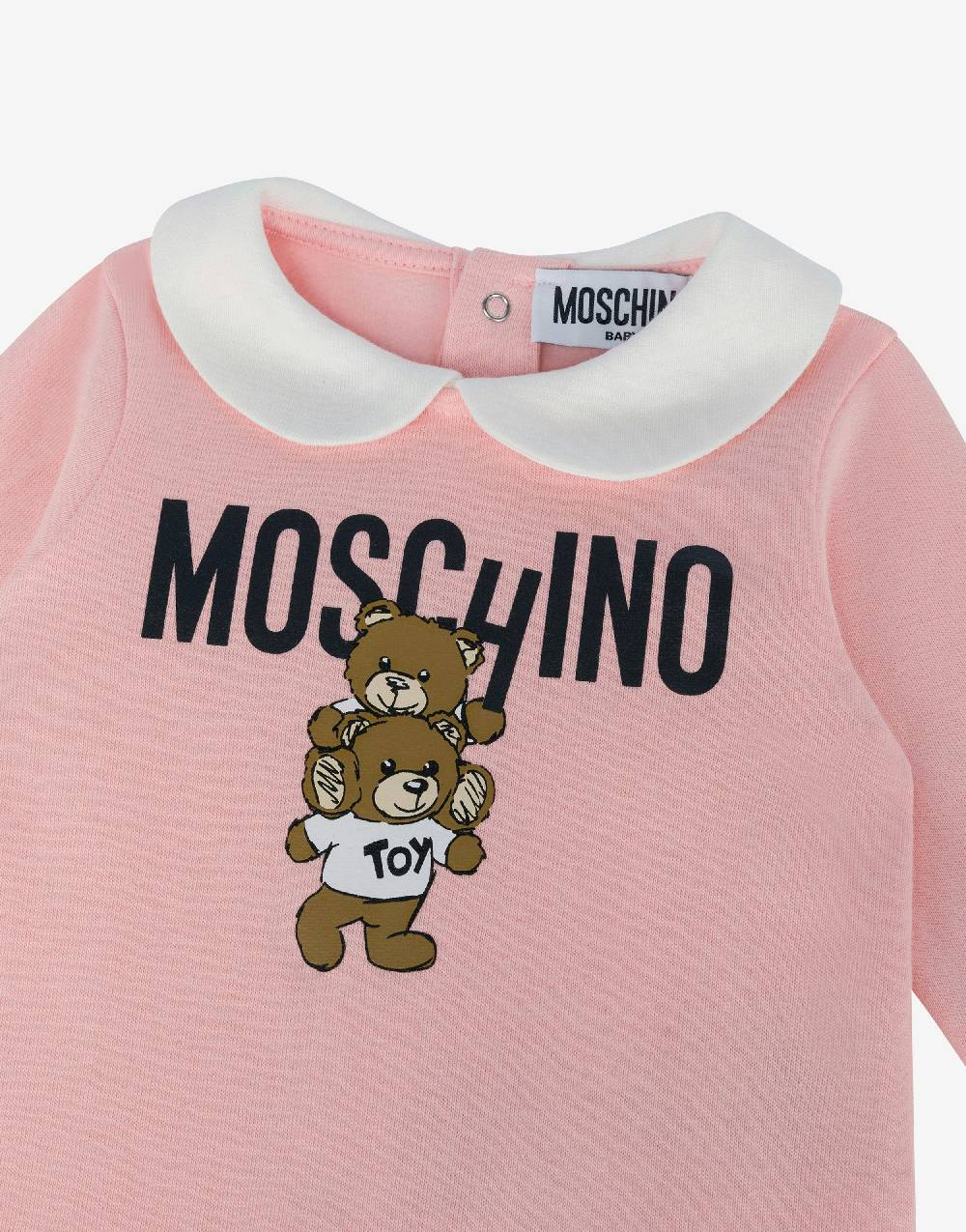Love Moschino Tutina in felpa Teddy Logo In Vendita