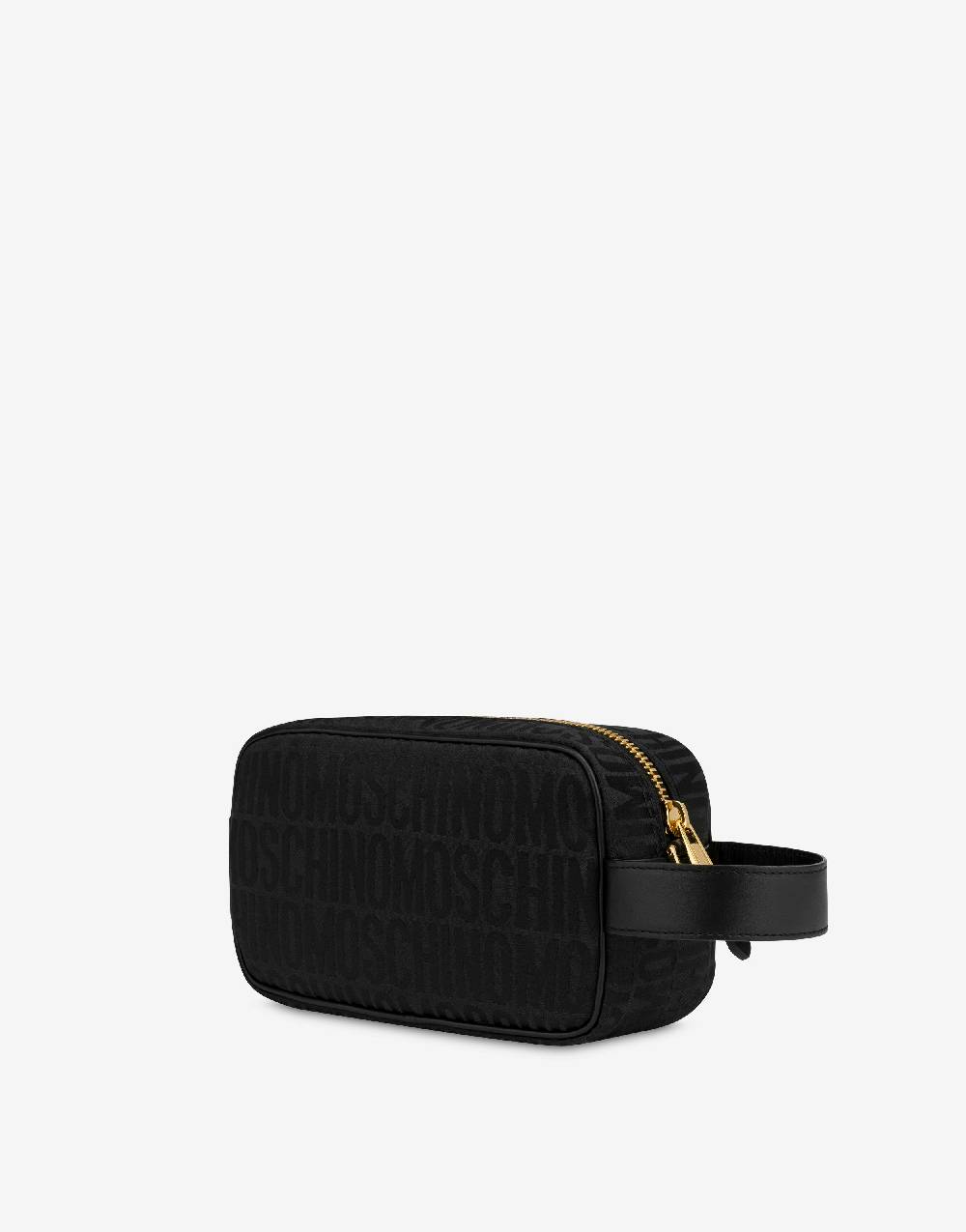 Love Moschino Beauty case in nylon Allover Logo In Saldo