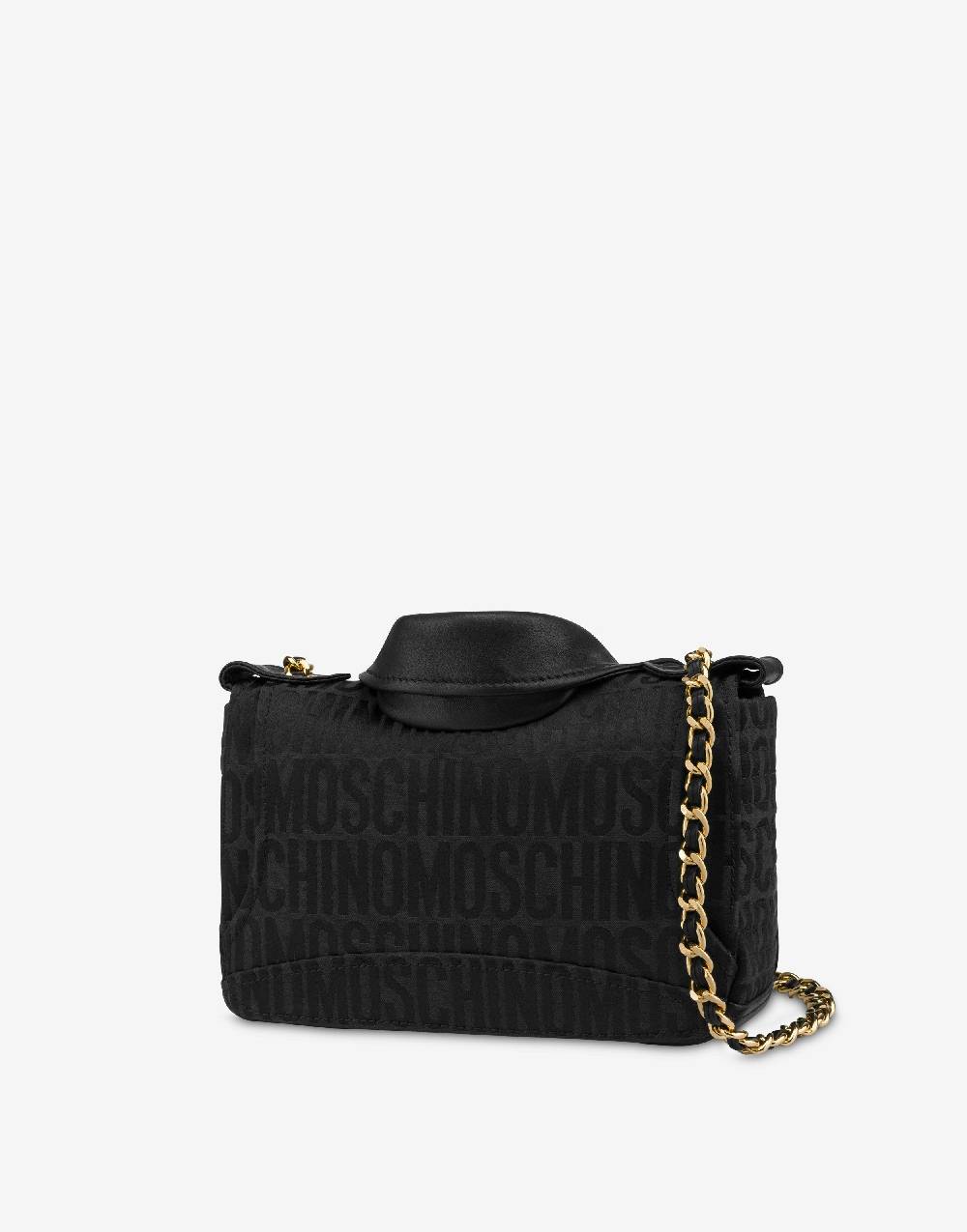 Love Moschino Moschino Biker bag in nylon Allover Logo Moda