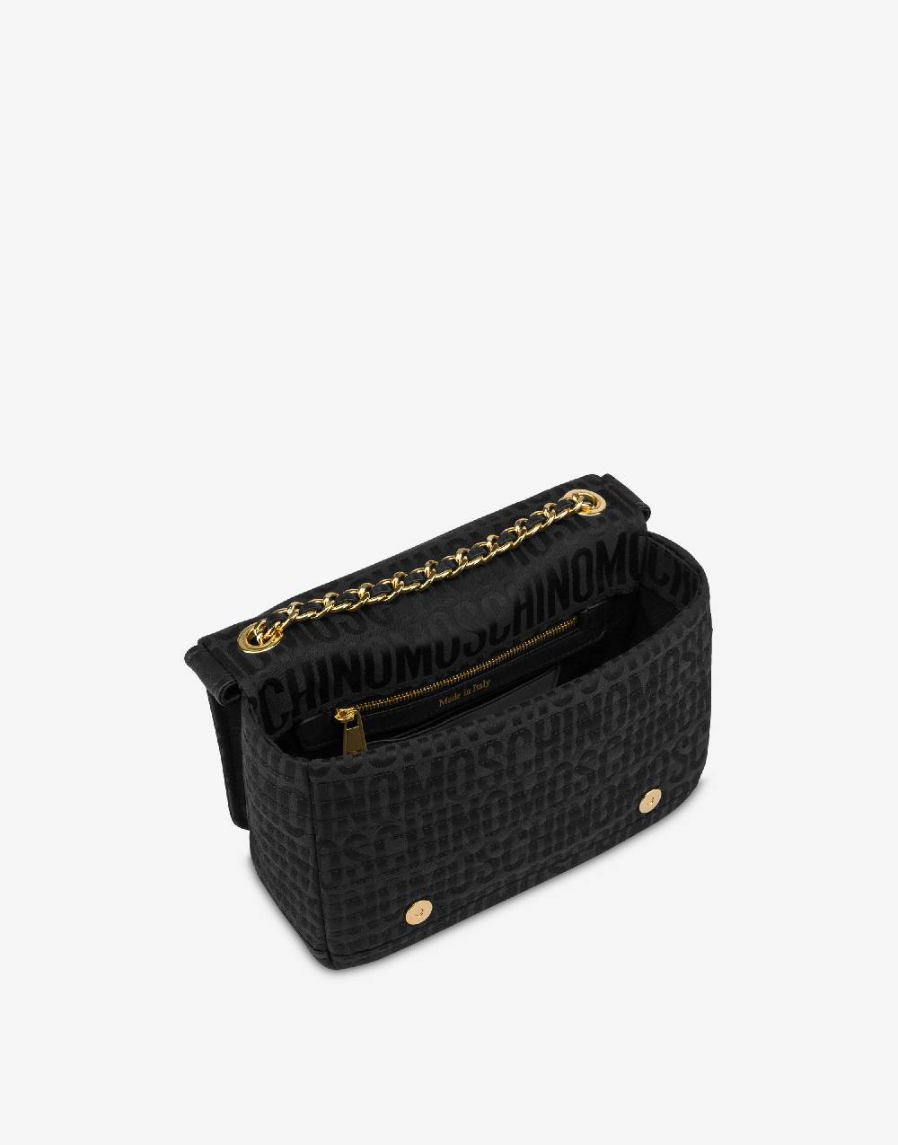 Love Moschino Moschino Biker bag in nylon Allover Logo Moda