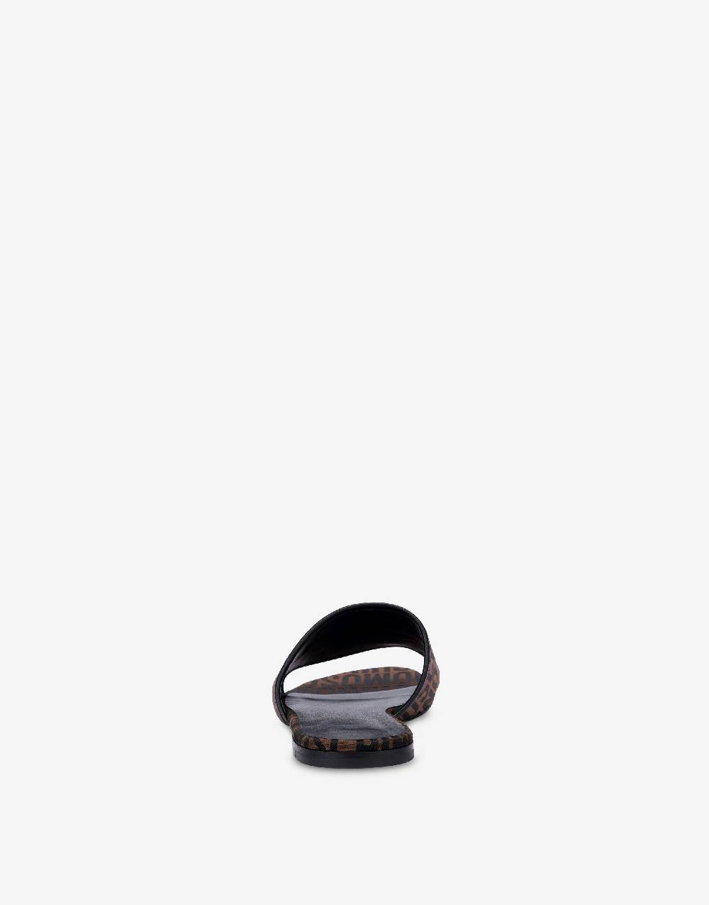 Love Moschino Sandali flat in nylon Allover Logo Consegna Veloce