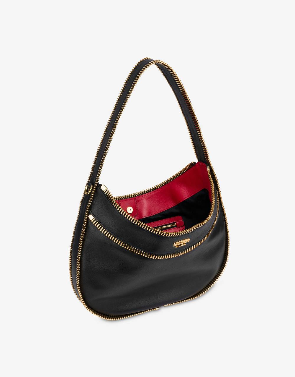 Love Moschino Moschino Rider hobo bag in vitello In Vendita
