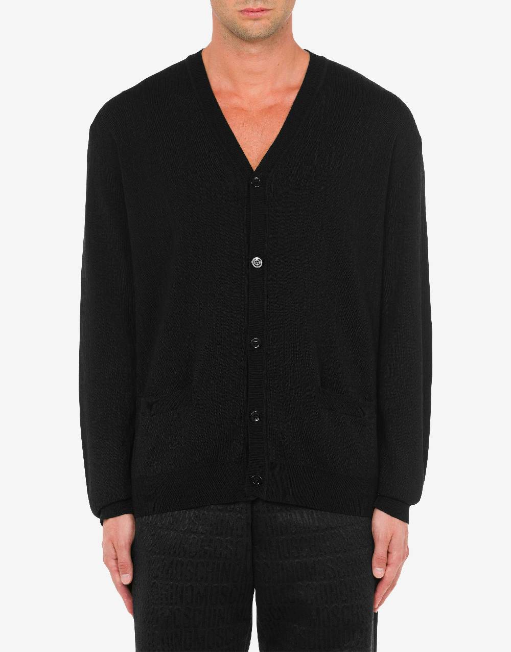 Love Moschino Cardigan in lana Allover Logo I Più Venduti
